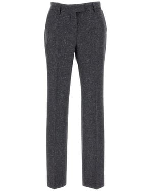 Alberto Biani Broeken ,Grijs ,Wol Rechte Broek