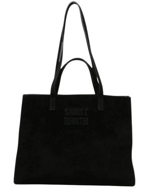 MC2 Saint Barth Tassen ,Zwart ,Leer Jour Bag Midi