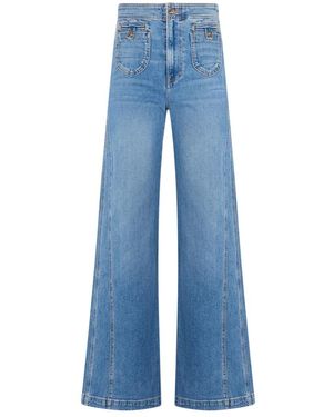 Veronica Beard Jeans ,Blauw ,Katoen Flared Jeans