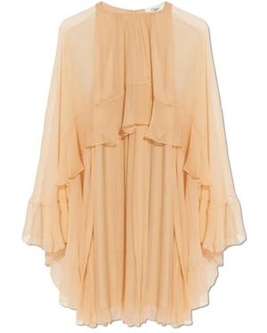 Chloé Kleedjes ,Silk Dress - Naturel