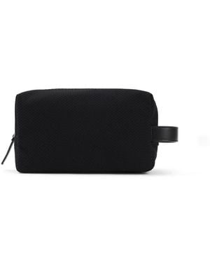 Giorgio Armani Beautycase Van Mesh En Leer - Zwart