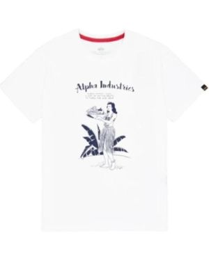 Alpha Industries T-Shirts - Blanco