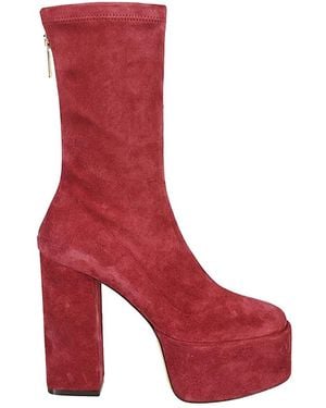 Paris Texas Heeled Boots - Rosso