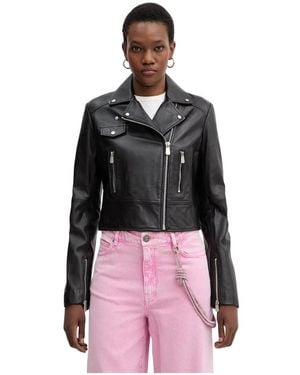Pinko Leather Jackets - Rose