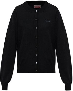 KENZO Signature Cardigan - Zwart