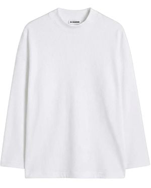 Jil Sander Long Sleeve Tops - Blanco