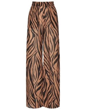 ANDAMANE Wide Trousers - Brown