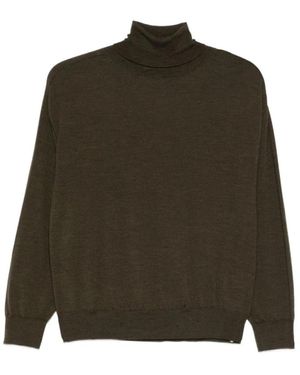 Peserico Top Met Rolkraag En Lange Mouwen - Groen