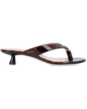 Stuart Weitzman Schoenen ,Bruin ,Leer Rio Sleek Tongue Sandal