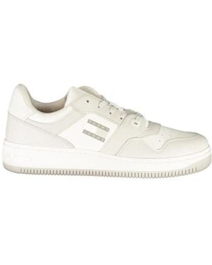 Tommy Hilfiger Weiße Leder Herren Sneaker