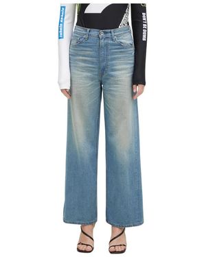 A Bathing Ape Wide Jeans - Azul