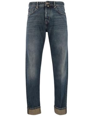 Jacob Cohen Chris Rechte Jeans - Blauw