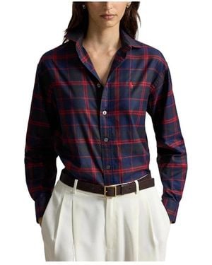 Ralph Lauren Overhemden ,Veelkleurig ,Katoen Shirt - Blauw