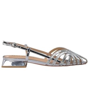 Alma En Pena. Flat Sandals - Metallic