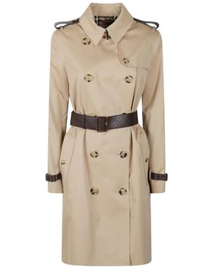 Burberry Jassen ,Katoen Kensington Trenchcoat - Naturel