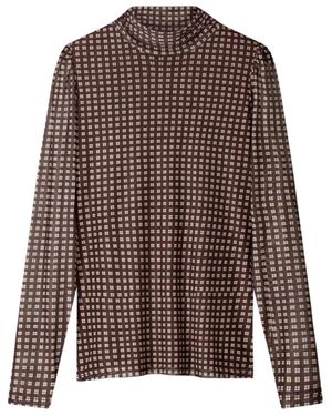 Pom Romi Mesh Check - Bruin