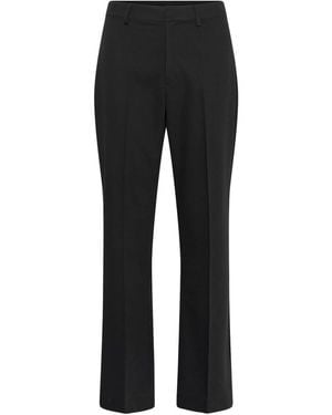 Kaffe Wide Trousers - Negro
