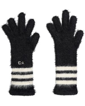 Y-3 Accessoires ,Zwart ,3-Stripes Handschoenen
