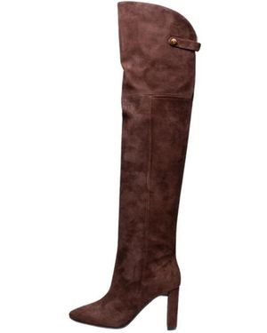 Poche Paris Heeled Boots - Marrón
