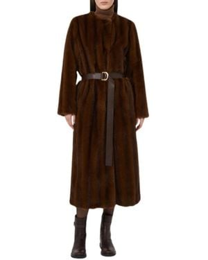 Max Mara Belted Coats - Marrón