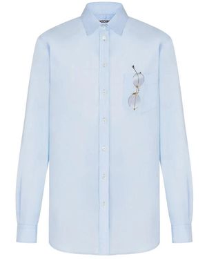 Moschino New Tailoring Classic With Twist Shirt - Blau