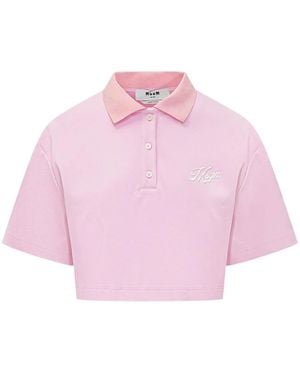 MSGM Polo Shirts - Pink