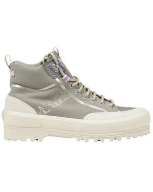 Superga Lace-Up Boots - White