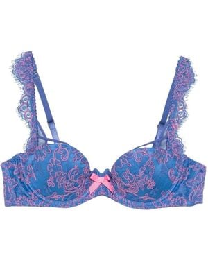 Agent Provocateur Ondergoed ,Blauw ,Katoen Eviee Plunge Beugelbeha