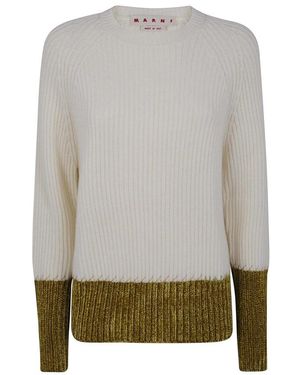 Marni Round-Neck Knitwear - Gris