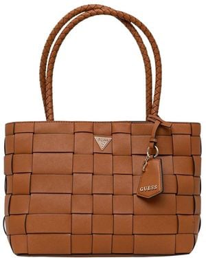 Guess Tote Bags - Marrone
