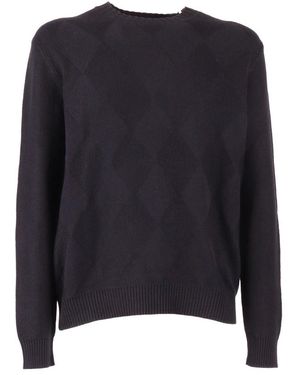 Ballantyne Round-Neck Knitwear - Bleu