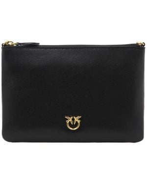 Pinko Love Birds Clutch Bag - Schwarz