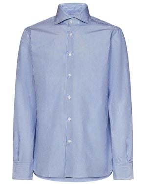 Franzese Collection Formal Shirts - Blue