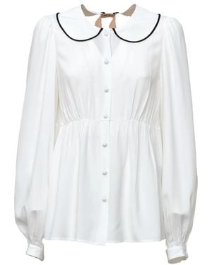 N°21 Blouse Met Overhemdkraag - Wit
