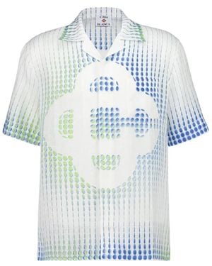 CASABLANCA Short Sleeve Shirts - Blue