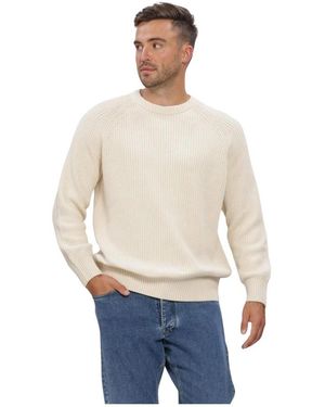 SELECTED Rib Knit Sweater - Naturel