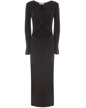 Akep Midi Dresses - Black