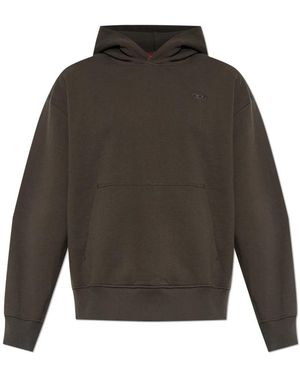 DIESEL Hoodies & Sweatvesten ,Grijs ,Sweatshirts & Hoodies
