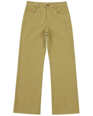Moschino Jeans ,Groen ,Katoen Wide Leg Jeans