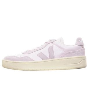 Veja V-90 Leather Sneaker - Roze
