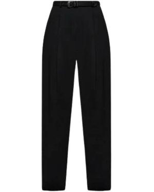 TOTEME Single Pleat Katoenen Broek - Zwart