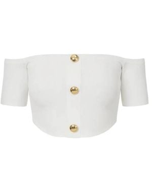 Elisabetta Franchi Blouses - Blanco
