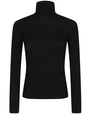 P.A.R.O.S.H. P.A.R.O..H. ,Truien & Vesten ,Zwart ,Lange Coltrui Met Lange Mouwen