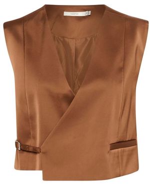 Gestuz Sorrel Horse Weste Bluse - Braun