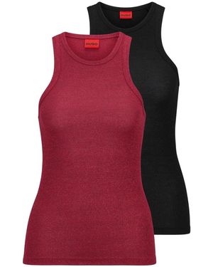 HUGO Delabry Vest Twin Pack - Red
