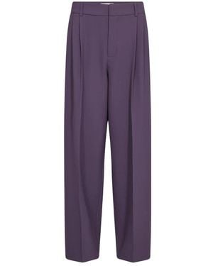 Mos Mosh Wide Trousers - Purple