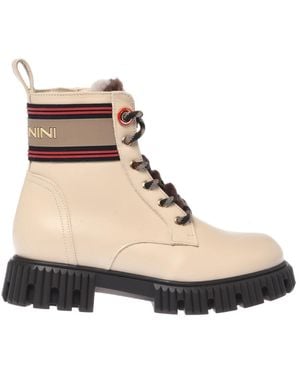 Baldinini Lace-Up Boots - Natural