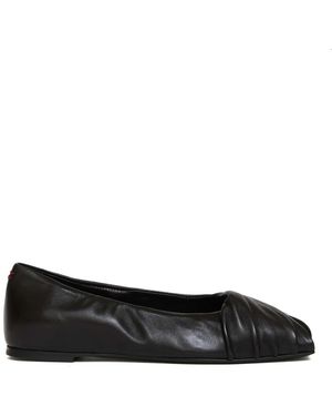 Halmanera Ballerina Spuntata Pelle Nera - Zwart