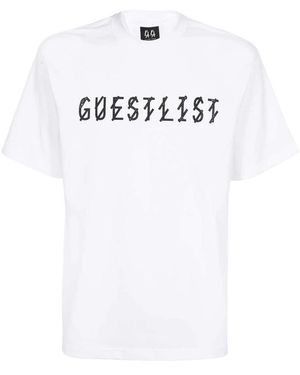 44 Label Group Bedrucktes Baumwoll-T-Shirt - Weiß
