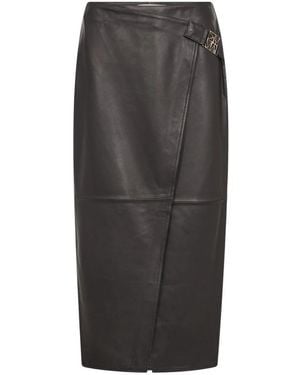 Mos Mosh Leather Skirts - Grigio